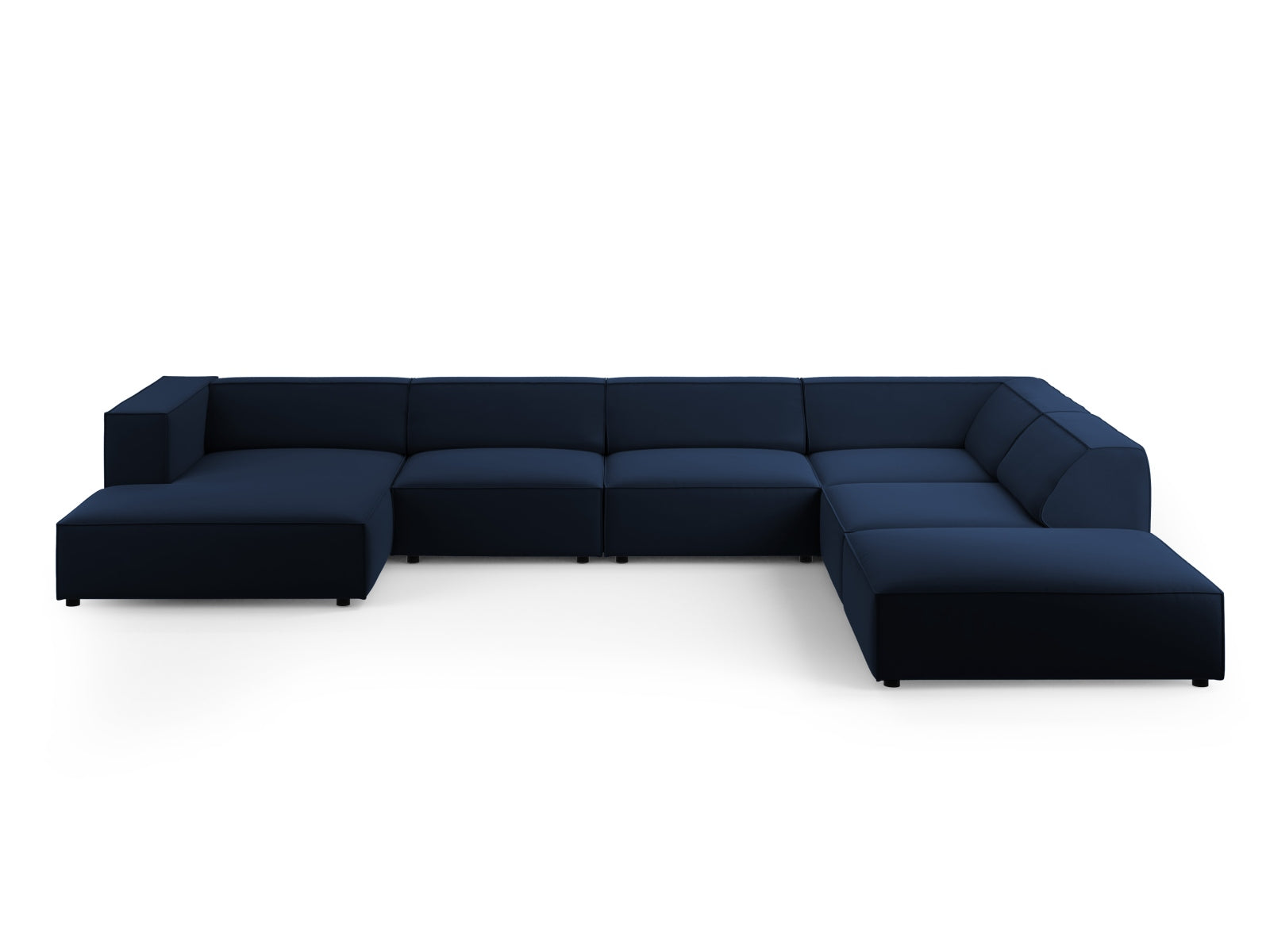 Arendal — Panoramic nurgadiivan Royal Blue (Casino Deep Blue) must plastik parem