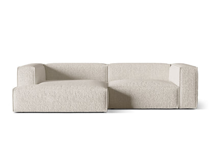 Nuria — Corner Sofa Beige (Monet Sand) Black Plastic