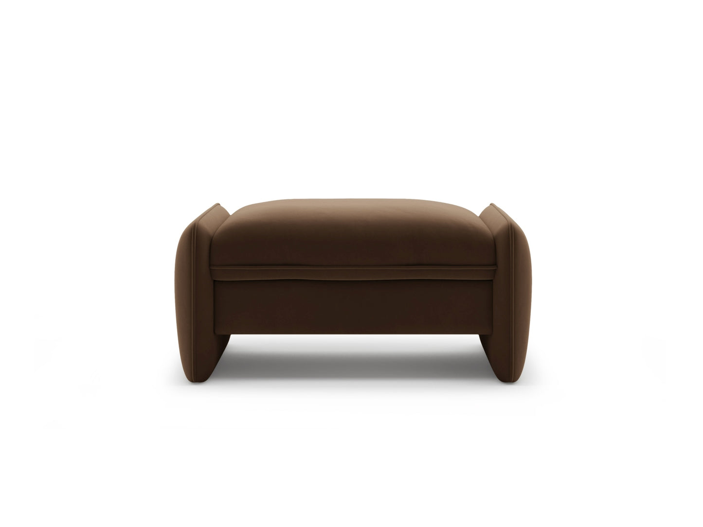 Georgia — Pouf (95x70x43 cm) Chocolate (Magic Velvet 2299)