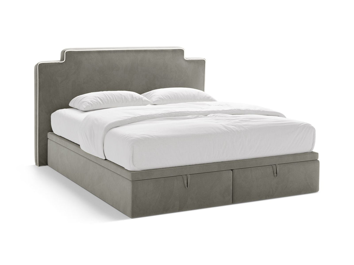 Princess — Bed (160x211x122 cm) Ivory && Dark Grey (Magic Velvet 2256 && Magic Velvet 2241)