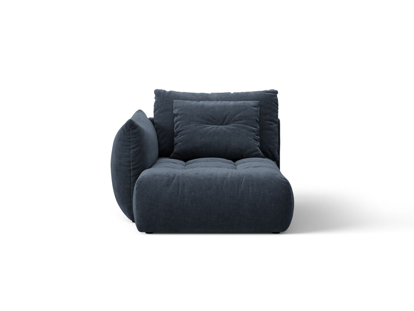Bloom — Chaise Longue (112x152x97 cm) Navy Blue (Wind 77) Left