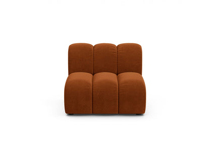 Lupine — Modular Sofa Terracotta (Salvador 14) Black Plastic