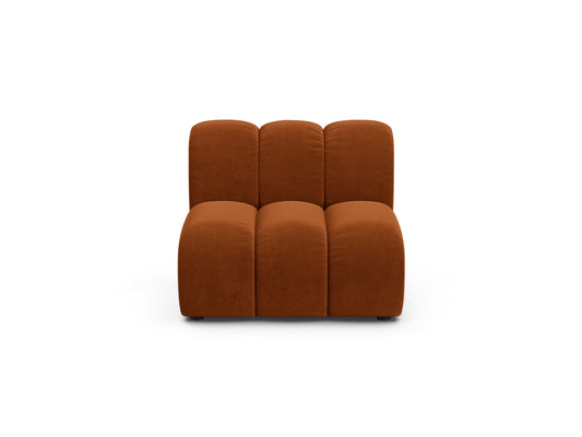 Lupine — Modular Sofa Terracotta (Salvador 14) Black Plastic