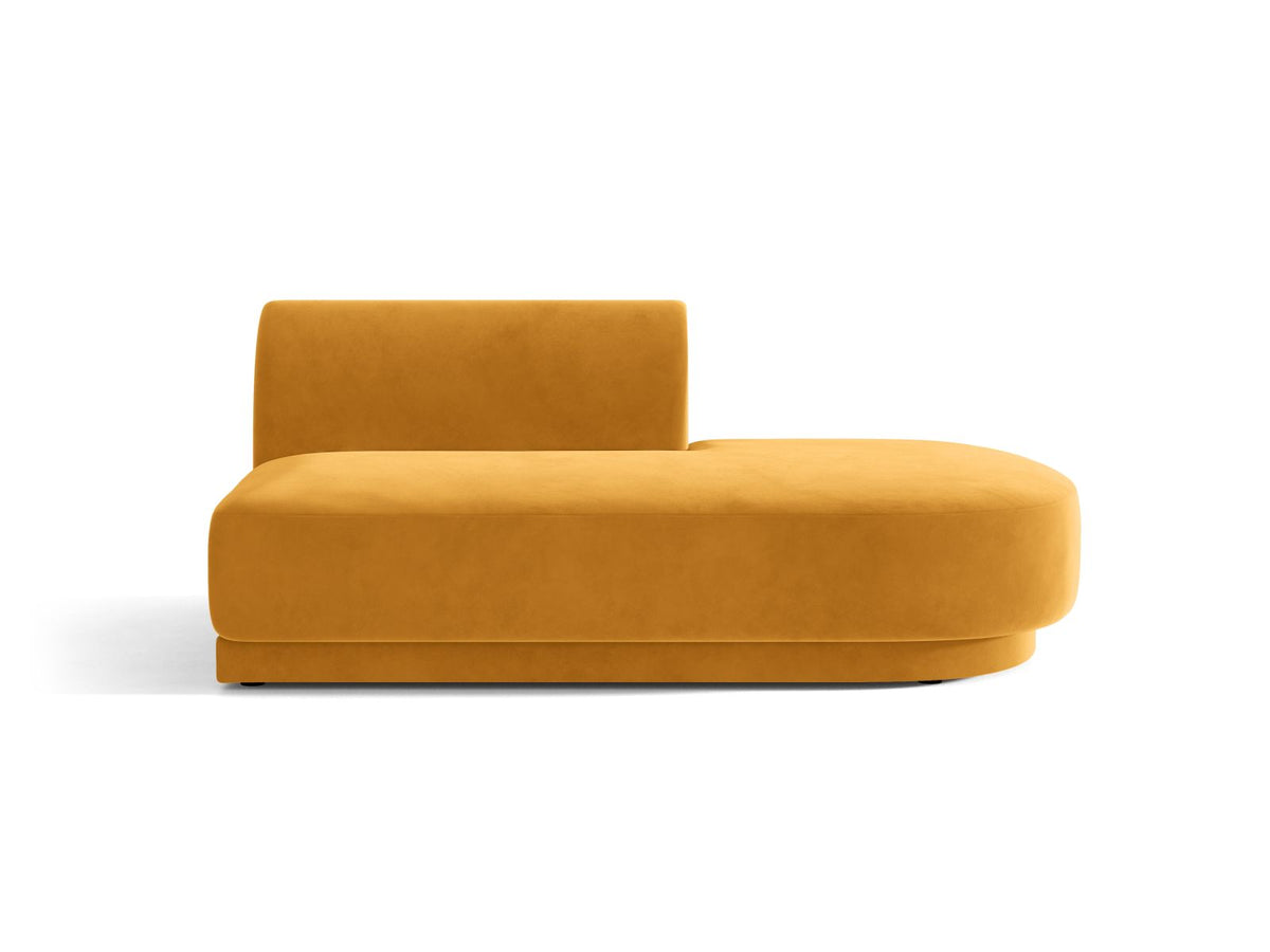 Miley — Modular Sofa Yellow (Venus 2917) Black Plastic Right