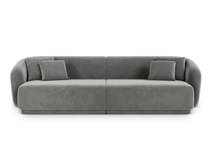 Gomera — Sofa Grey (Salvador 17) Black Plastic