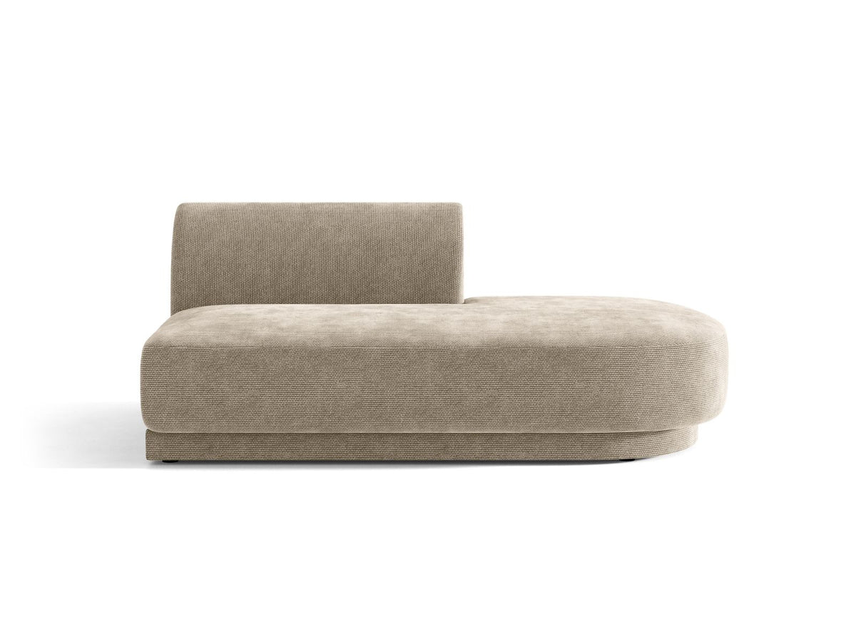 Miley — Modular Sofa Beige (Haga 30) Black Plastic Right