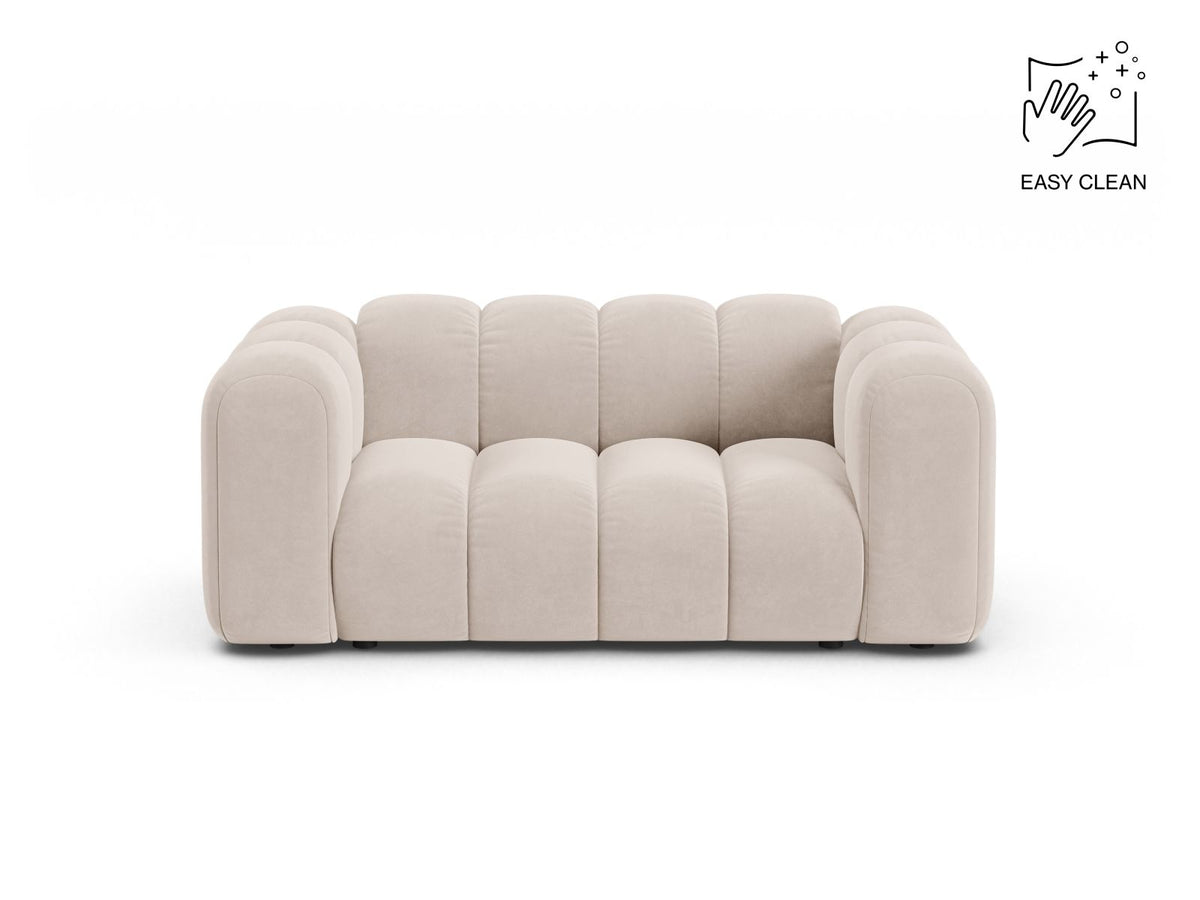 Lupine — Sofa Light Beige (Venus 2927) Black Plastic