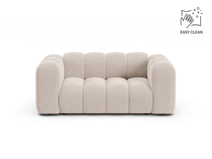 Lupine — Sofa Light Beige (Venus 2927) Black Plastic