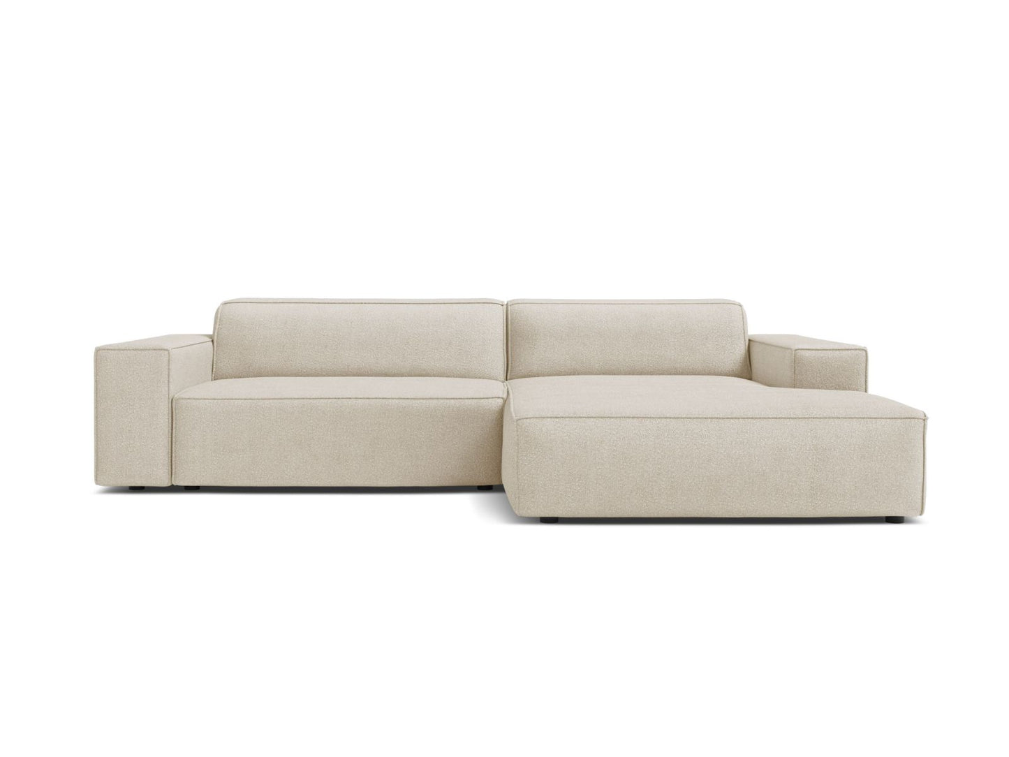Jodie — Corner Sofa (224x162x77 cm) Beige (Baloo 2074) Right