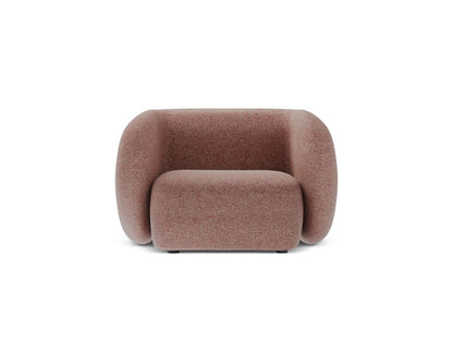 Kate — Armchair Pink Melange (Puente 68) Black Plastic