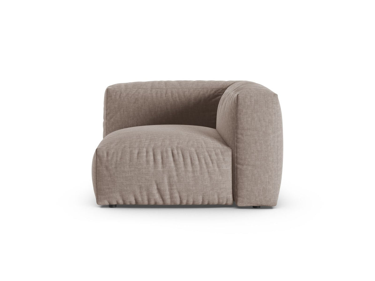 Martina — Modular Sofa Dark Beige (Boston Trufa) Black Plastic Unknown