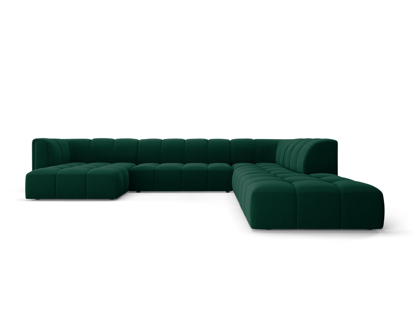 Moritz — Panoramic nurgadiivan pudelroheline (Bluvel 78) must plastik parem