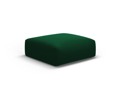 Matera — Pouf Bottle Green (Salvador 7) Black Plastic Left