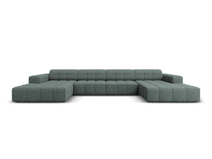 Chicago — Panoramic Sofa Petrol (Haga 78) Black Plastic