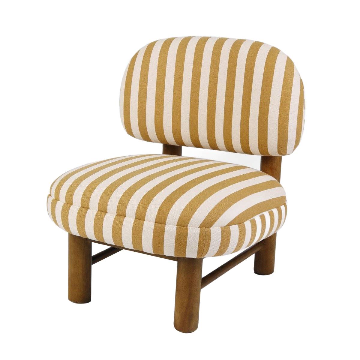 LUMEN Beige and White Armchair 64x69.5x77 cm
