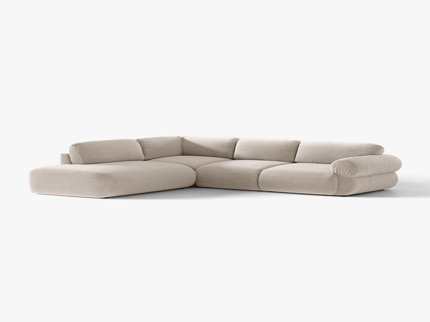 Ophelia — Corner Sofa (289x243x84 cm) Beige (Salvador 1) Left