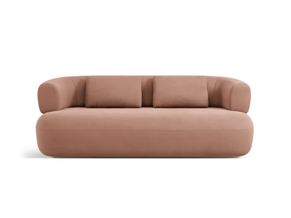 Jenny — Sofa Terracotta (Salvador 14) Black Plastic