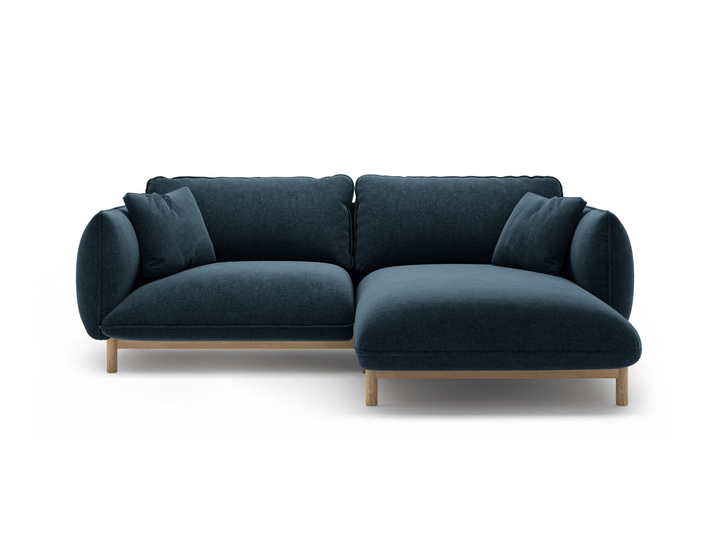 Ada — Corner Sofa (220x179x78 cm) Navy Blue (Wind 77) Right