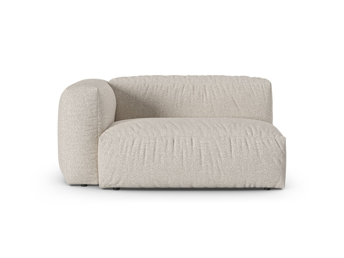 Martina — Modular Sofa Beige (Monet Sand) Black Plastic