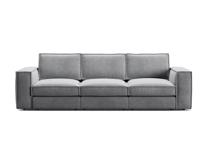 Pola — Sofa Grey (Salvador 17) Black Plastic