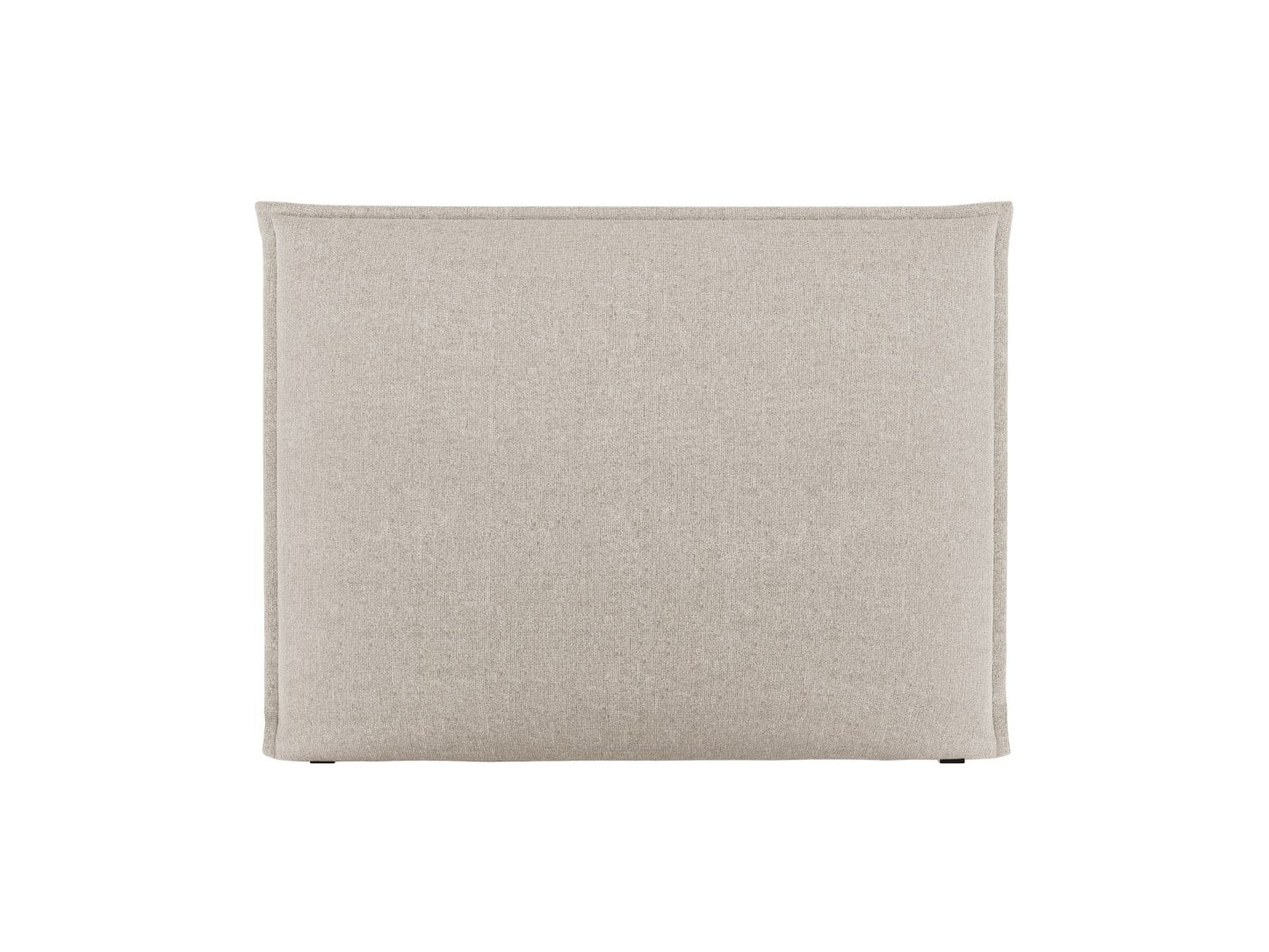 Monica — Headboard Dark Beige (Eden 4 Beige) Black Plastic