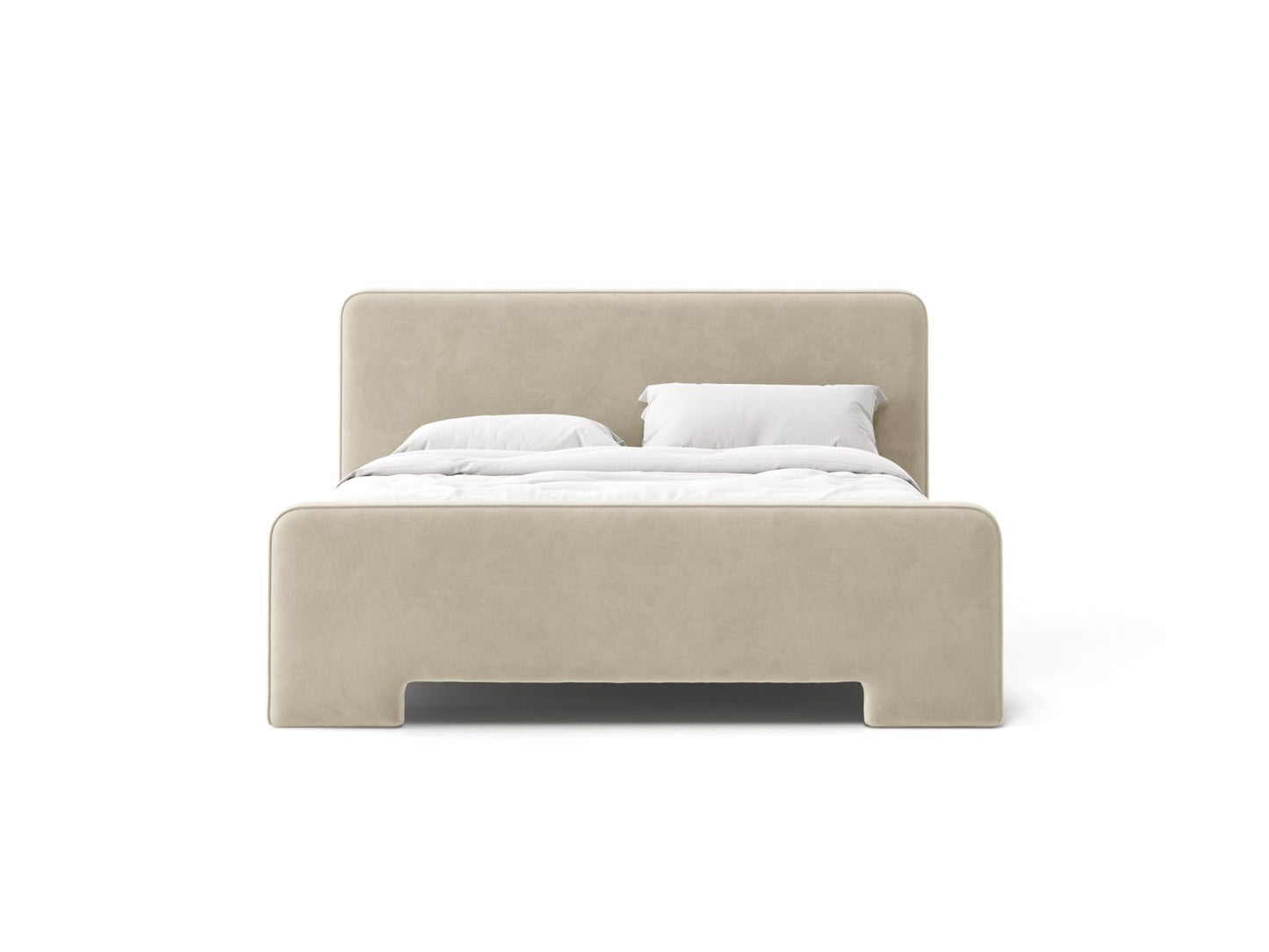 Eda — Bed (151x216x100 cm) Light Beige (Casino Pearl)