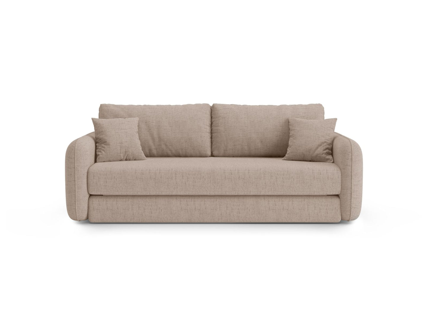 Dormi — Sofa Cappuccino (Moly 11) Black Plastic