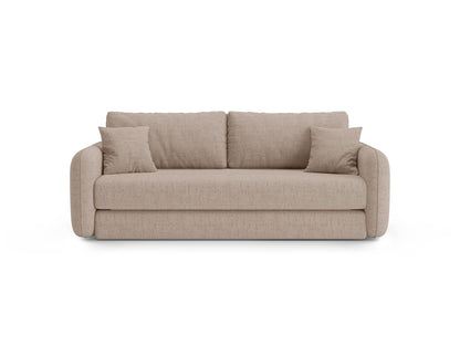 Dormi — Sofa Cappuccino (Moly 11) Black Plastic