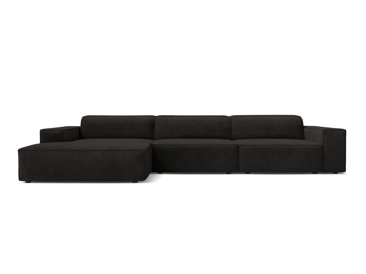 Jodie — Corner Sofa (284x162x77 cm) Black (Liberty 22) Left
