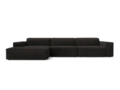 Jodie — Corner Sofa (284x162x77 cm) Black (Liberty 22) Left
