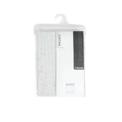 White Shangri-La Curtain with Tape 140x250 cm by Homla