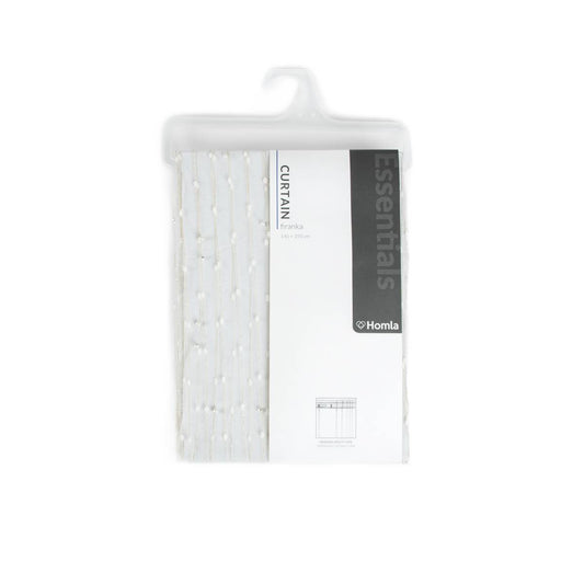White Shangri-La Curtain with Tape 140x250 cm by Homla
