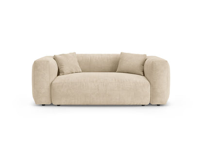 Martina — Sofa Light Beige (Vogue 1) Black Plastic