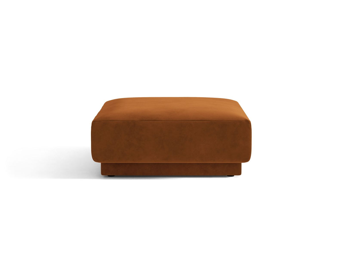 Miley — Pouf Terracotta (Bluvel 4215) Black Plastic