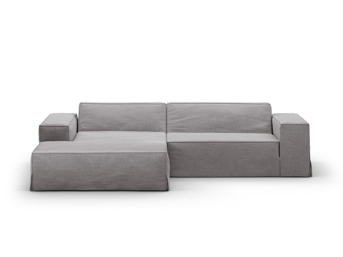 Jodie — Corner Sofa (224x162x77 cm) Warm grey (LINS 07) Left