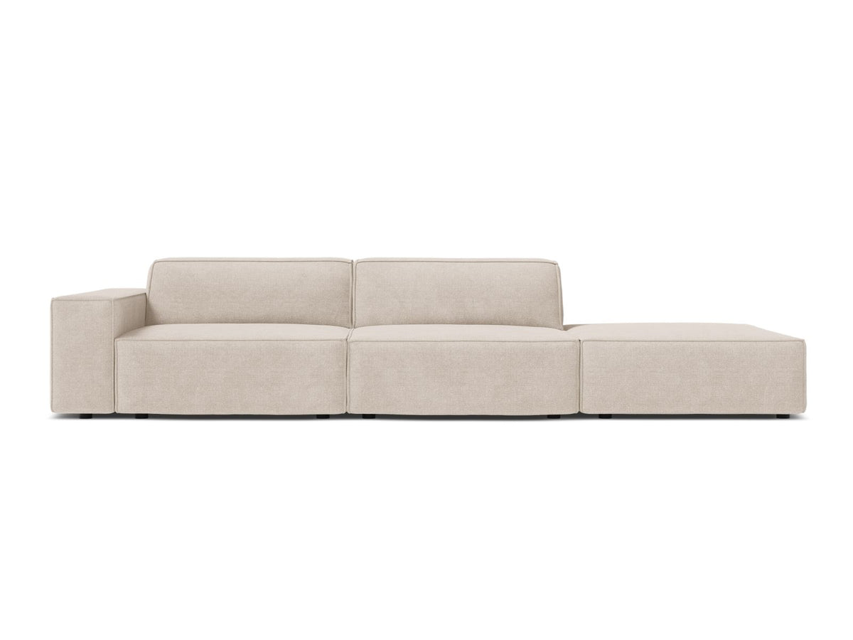 Jodie — Sofa Beige (Liberty 2) Black Plastic Right