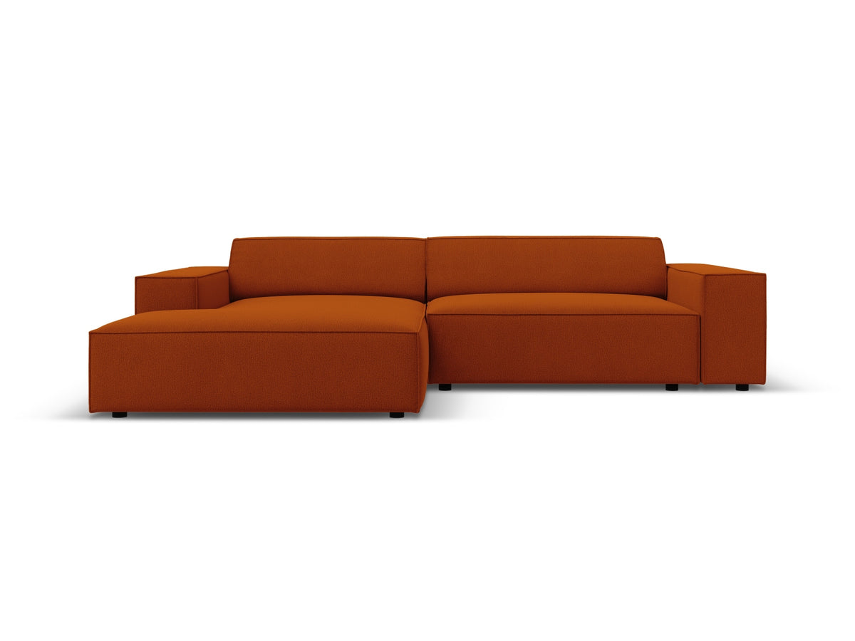 Jodie — Corner Sofa (224x162x77 cm) Terracotta (Megan 357) Left