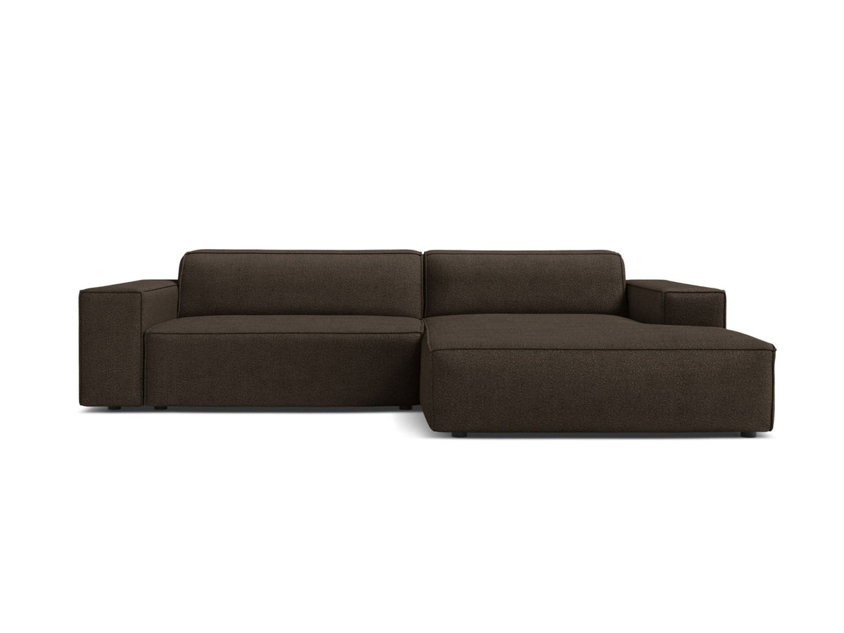 Jodie — Corner Sofa (224x162x77 cm) Brown (Baloo 2081) Right