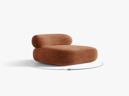 Aura — Armchair (84x91x73 cm) Terracotta (Golden 56) Black Metal