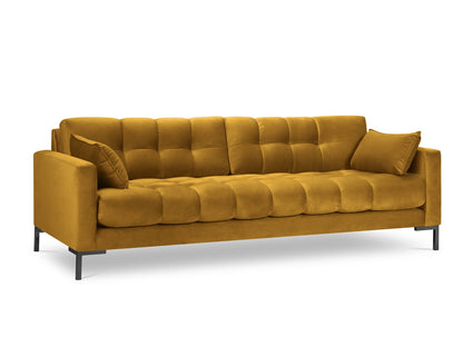 Mamaia — Sofa Yellow (Bluvel 68) Black Metal