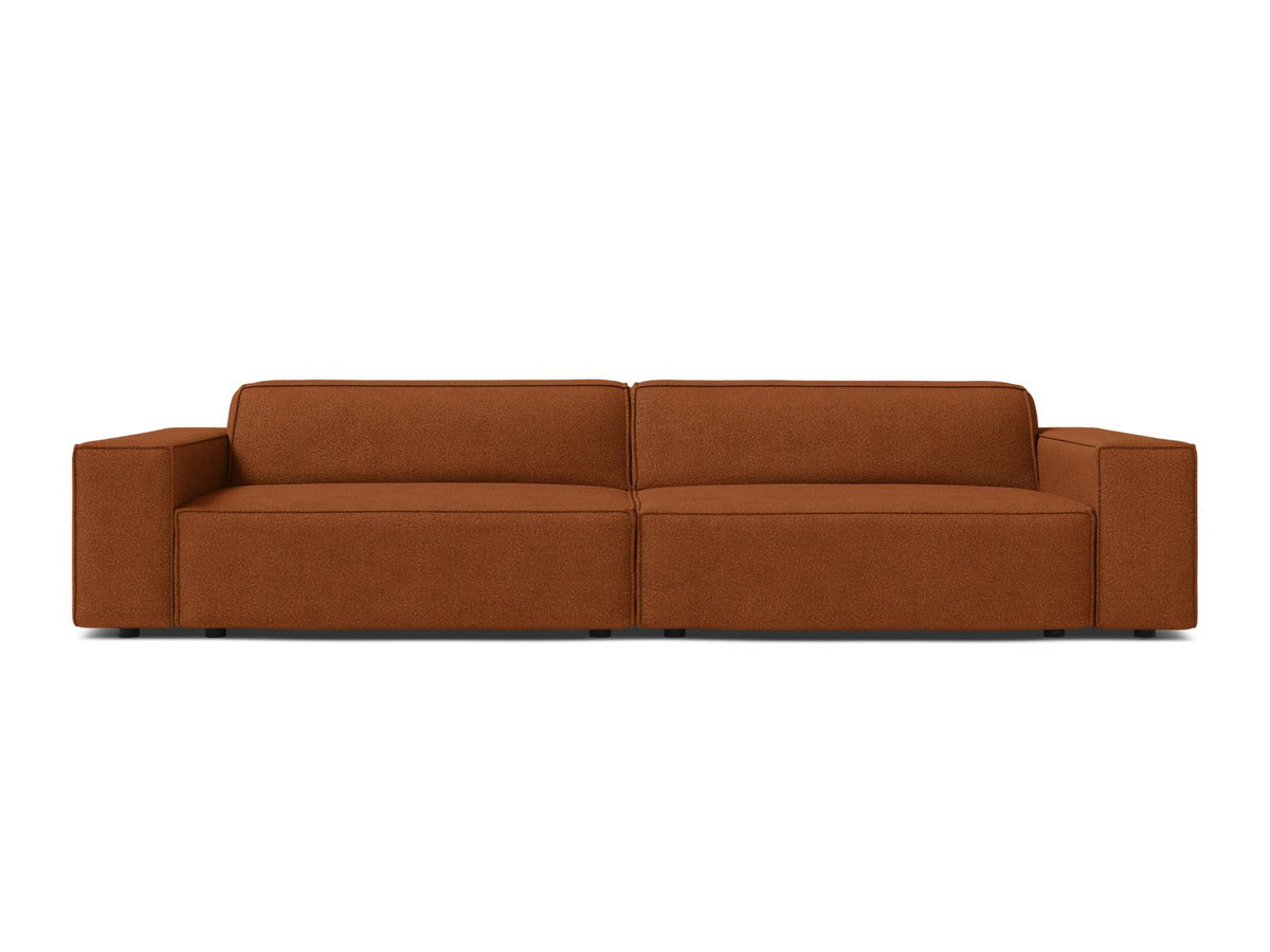Jodie — Sofa Terracotta (Baloo 2078) Black Plastic