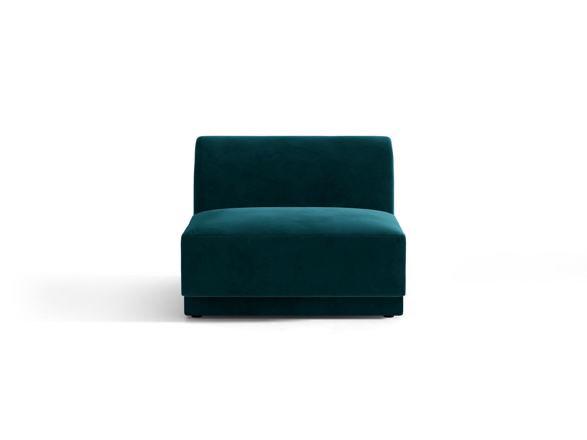 Miley — Modular Sofa Deep Petrol (Venus 2911) Black Plastic