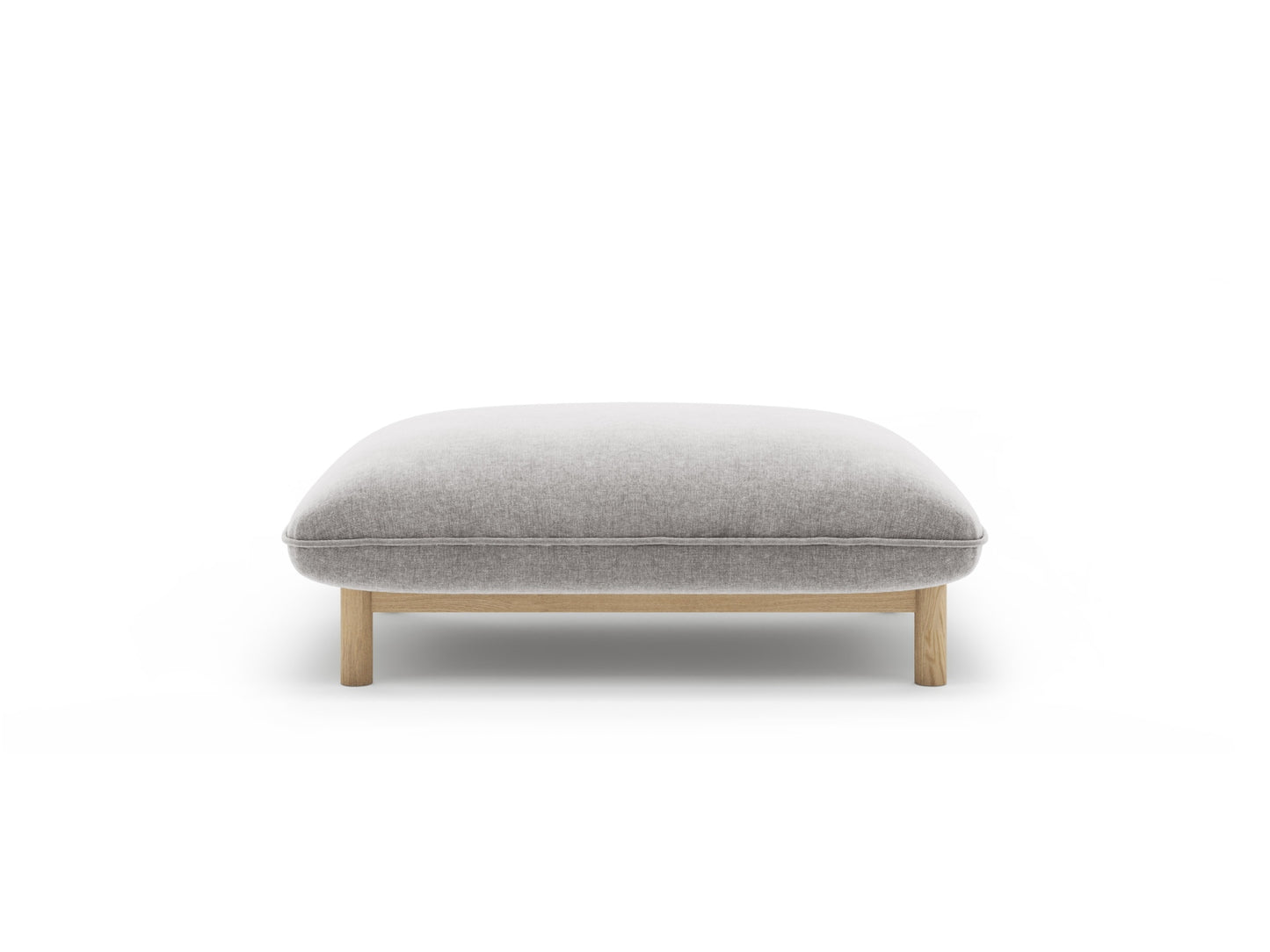 Ada — Pouf (95x65x44 cm) Light Grey (Wind 84)