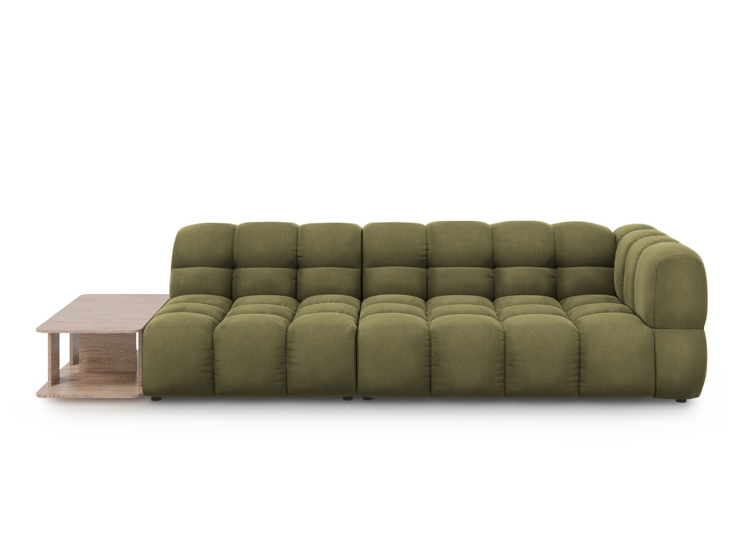 Sky — Sofa Light Green (Casino Forest) Black Plastic Left