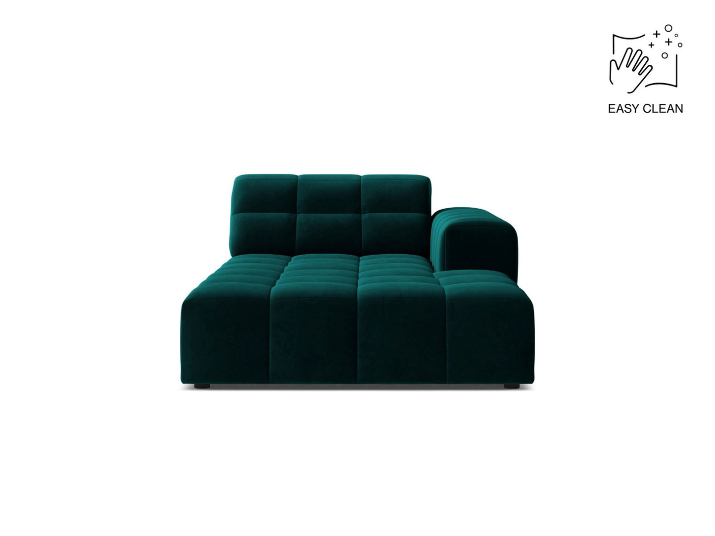 Jennifer — Chaise Longue (108x167x78 cm) Deep Petrol (Venus 2911) Right