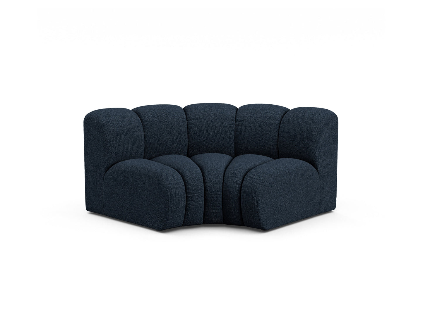 Lupine — Modular Sofa Dark Blue (Baloo 2088) Black Plastic