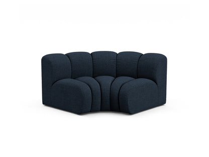 Lupine — Modular Sofa Dark Blue (Baloo 2088) Black Plastic