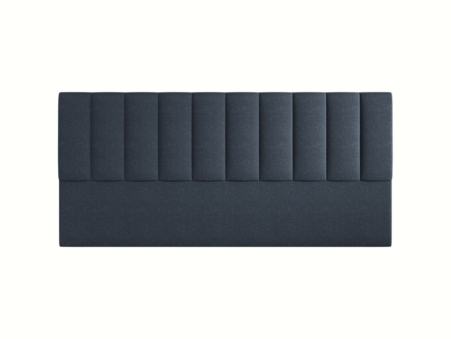 Marl — Headboard Navy Blue (Eden 16 Deep Blue) Black Plastic