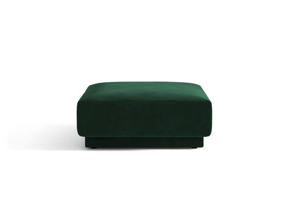 Miley — Pouf Bottle Green (Bluvel 78) Black Plastic