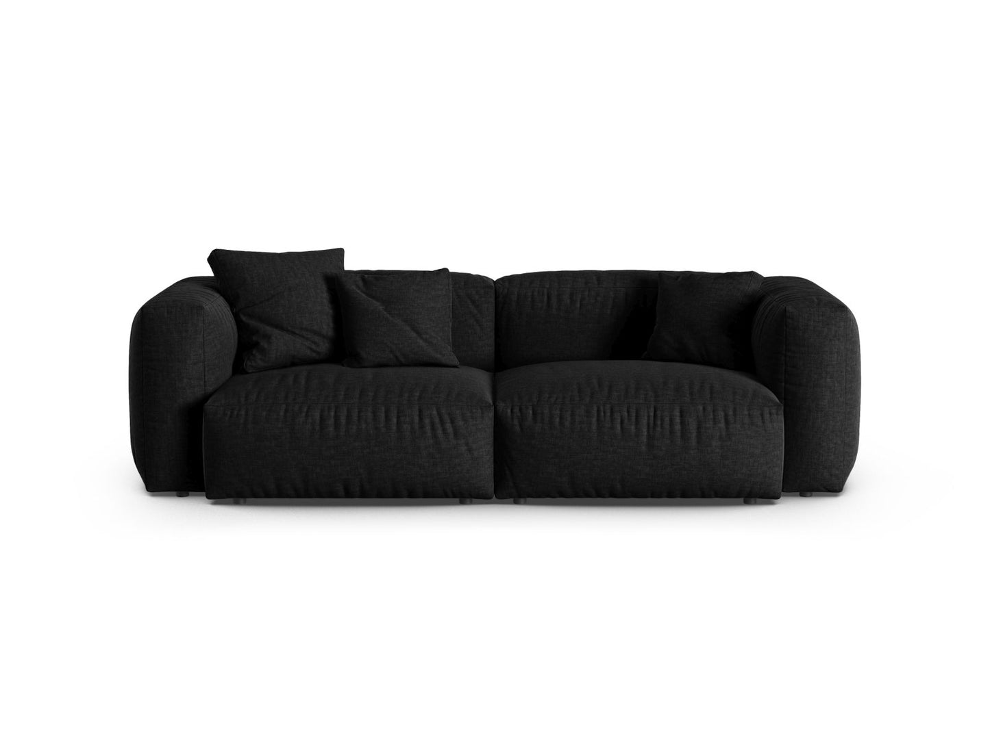 Martina — Sofa Black (Boston Black) Black Plastic